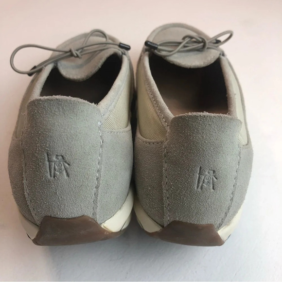 MBT Taupe Gray Suede Slip On Performance Loafers Size 4-4.5 - Picture 4 of 7